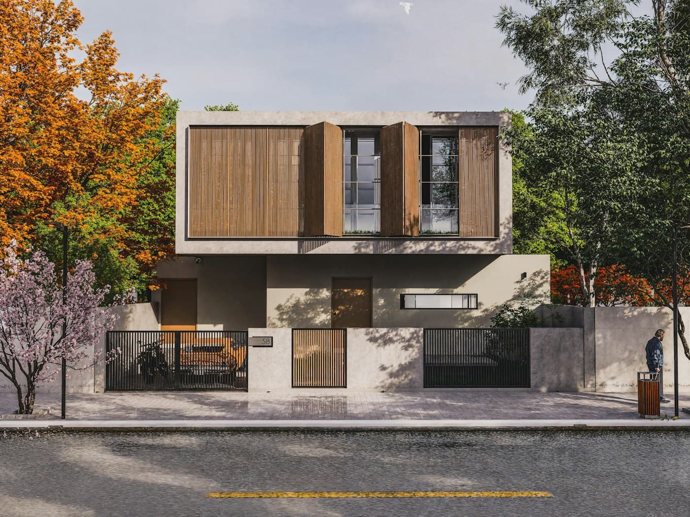 Terracotta House - architectural perspective