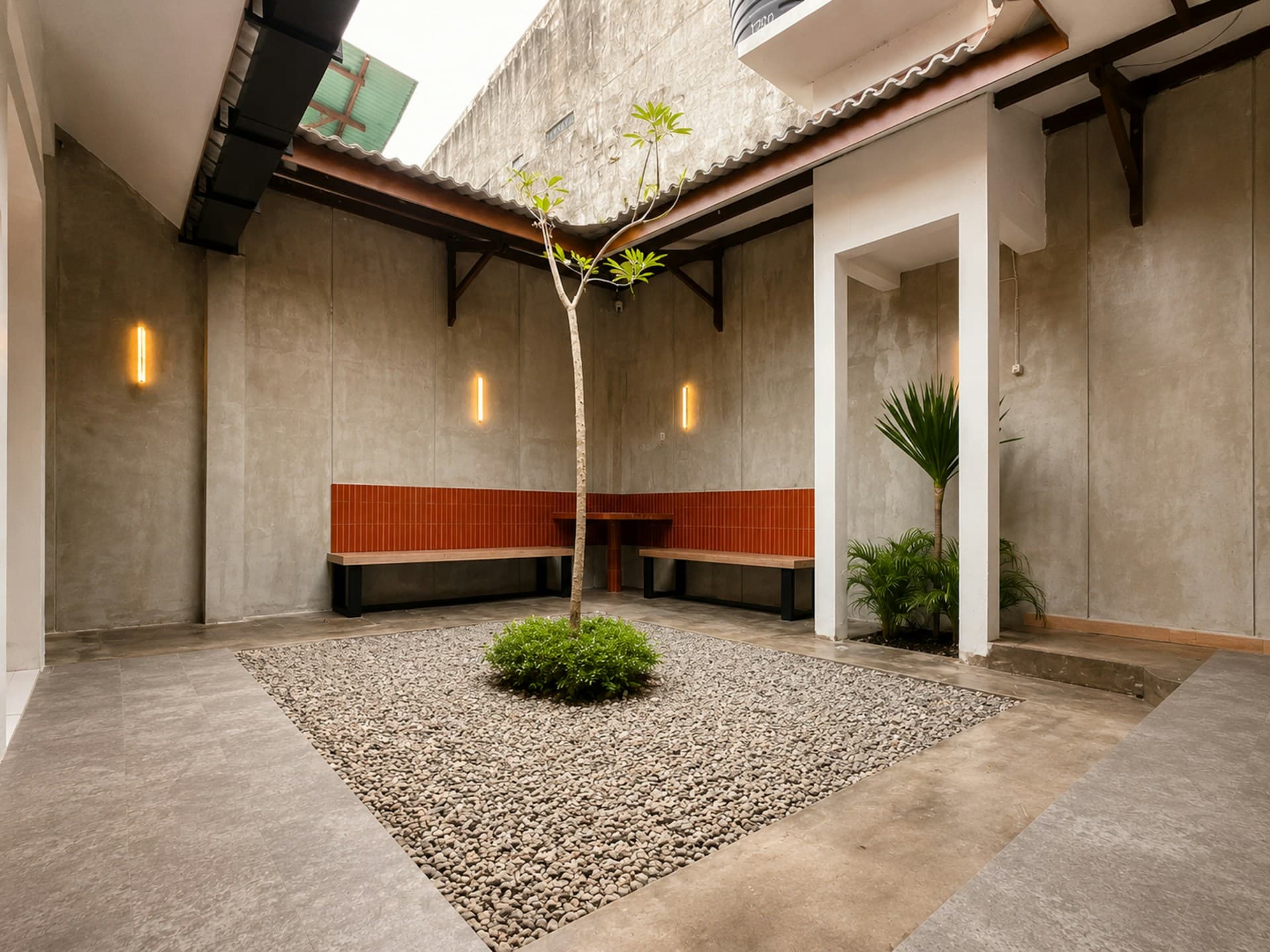 Courtyard No. 08 - A single tree. An open sky. A different measure of time.