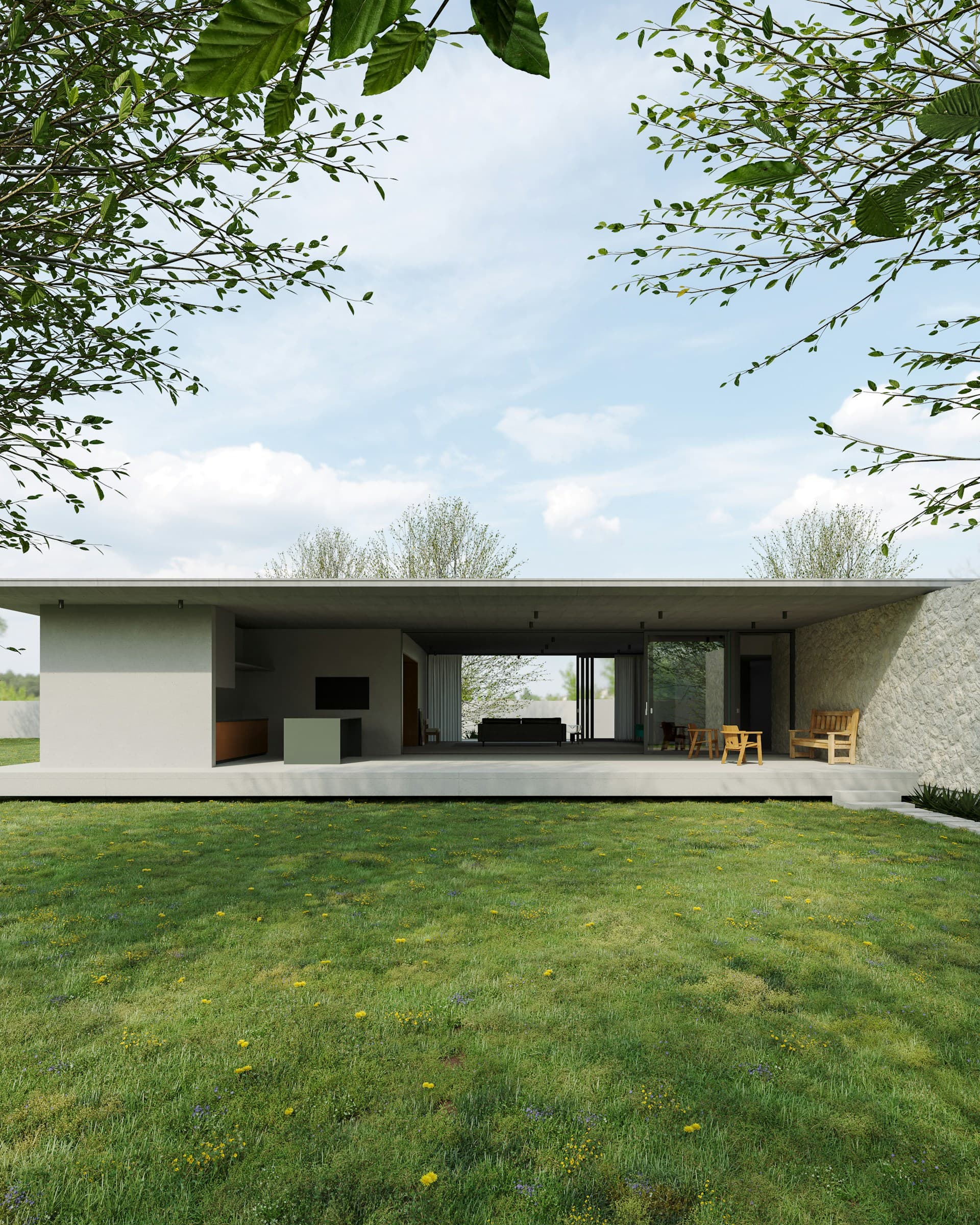 Pavilion North - architecture in dialogue with its setting